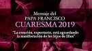 Mensaje del Papa para la Cuaresma 2019